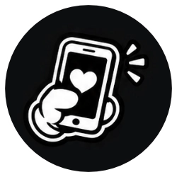 love phone icon