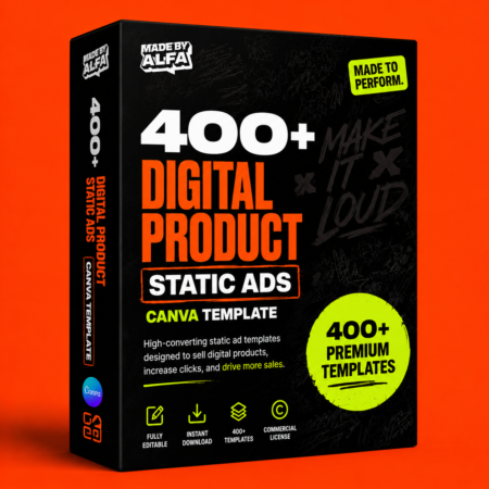 High-Converting Digital Product Static Ads Canva Template